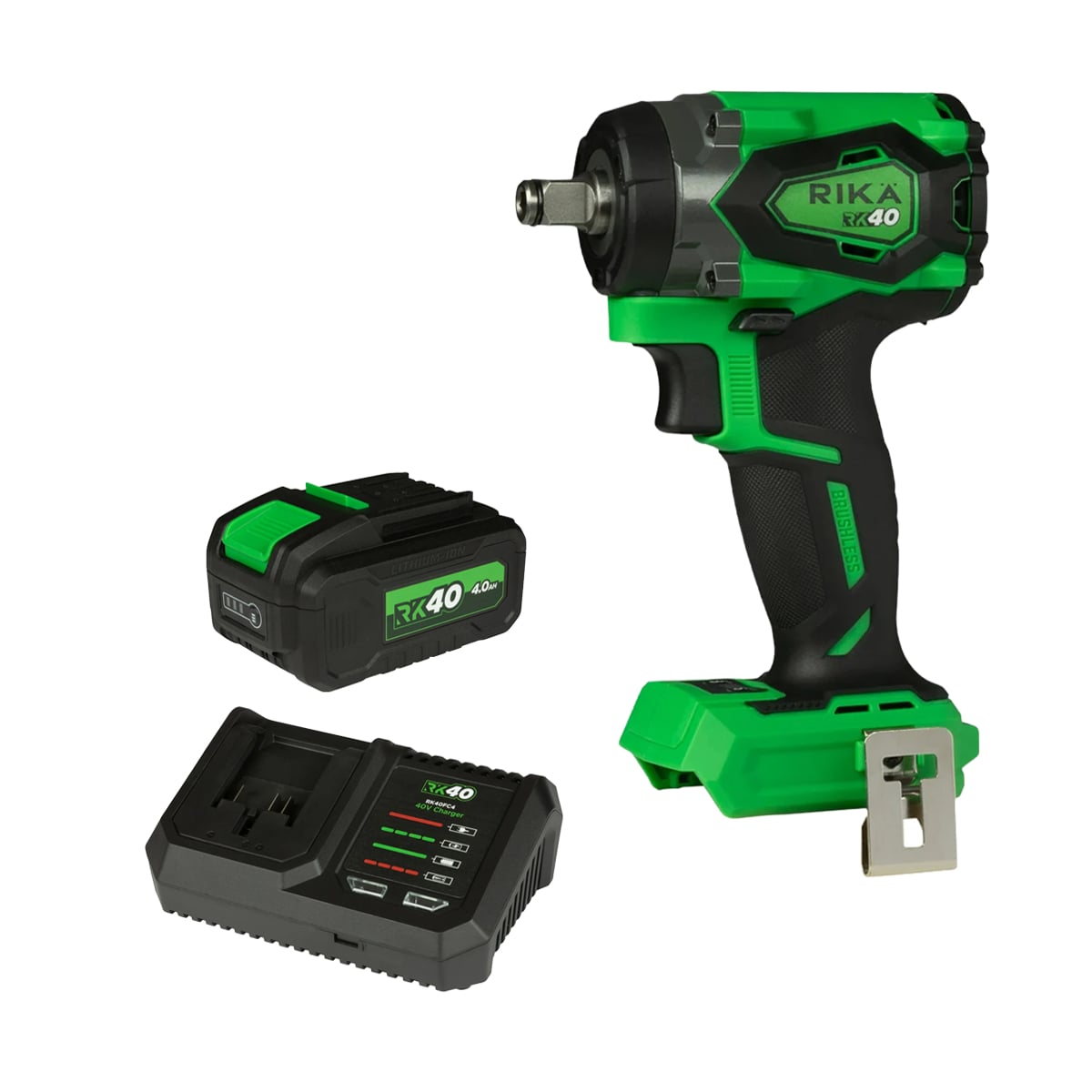 Rikä RK40 40V Compact Impact 480Nm 1/2in Kit | 4Ah